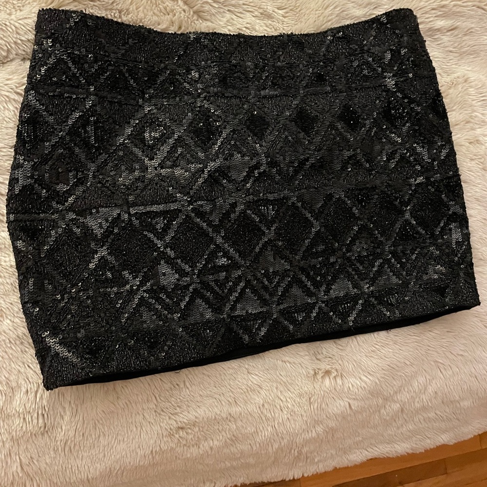 All Saints embellished mini skirt